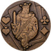 Francia, medaglia, Cartes à jouer, n.d., Bronzo, Drago, SPL