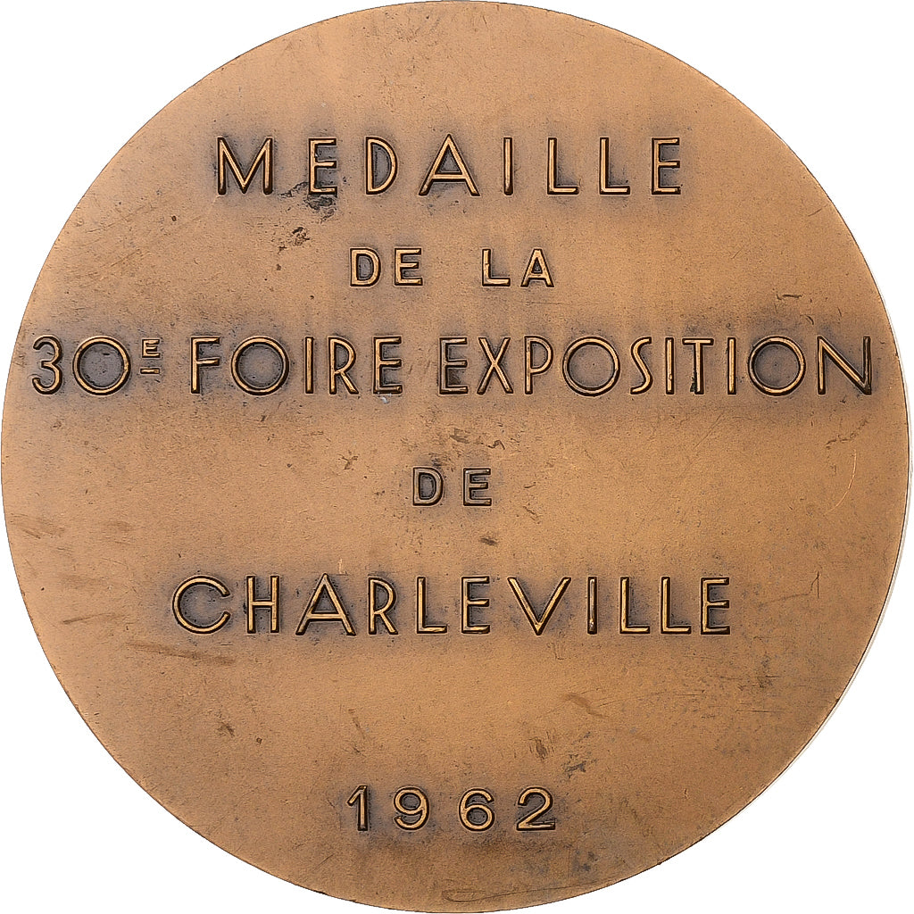 Francia, medalla, 30ème Foire Exposition de Charleville, 1962, Bronce, EBC+