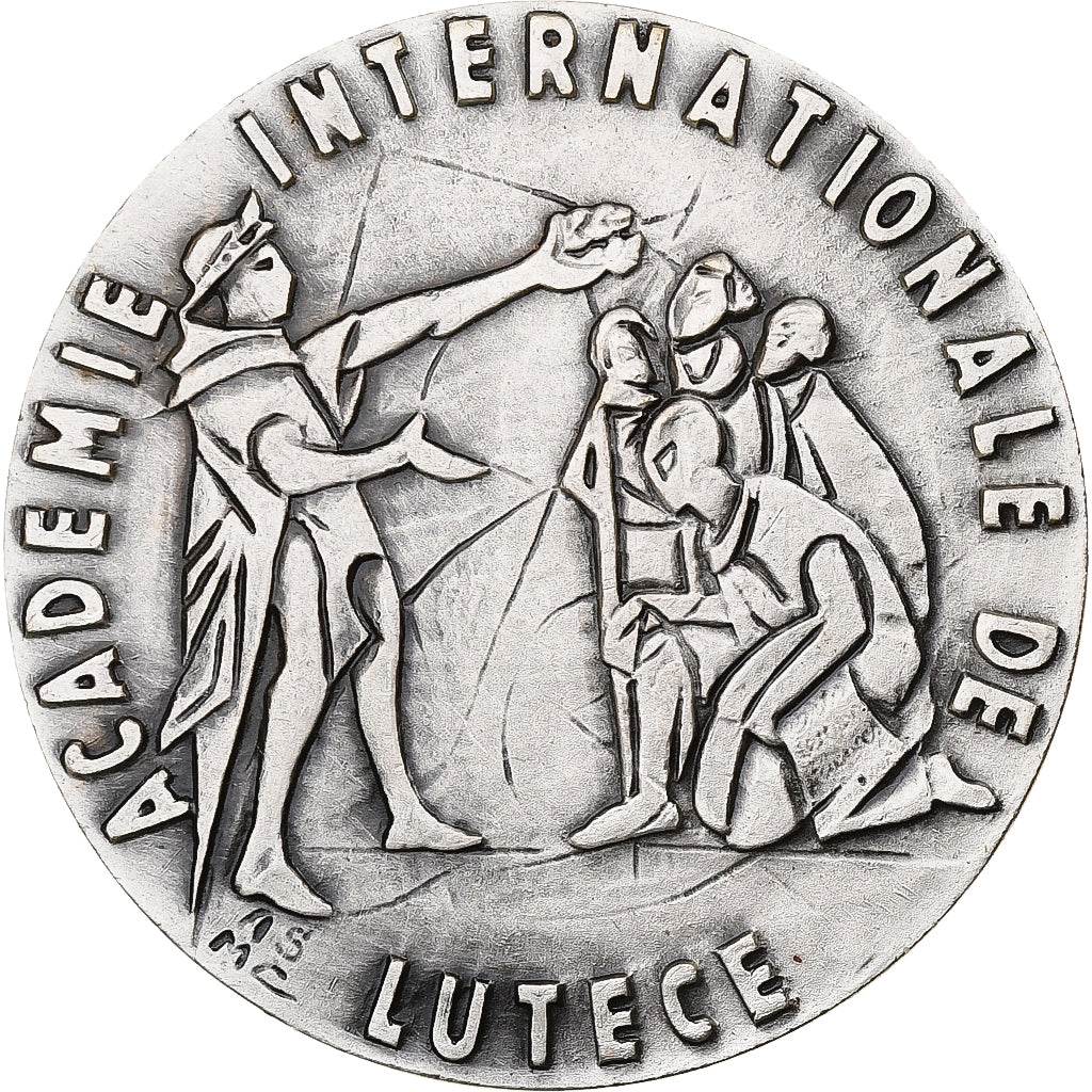 Francia, medalla, Académie Internationale de Lutèce, n.d., Bronce plateado