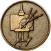 France, Medal, Peinture, 1990, Bronze, AU(55-58)
