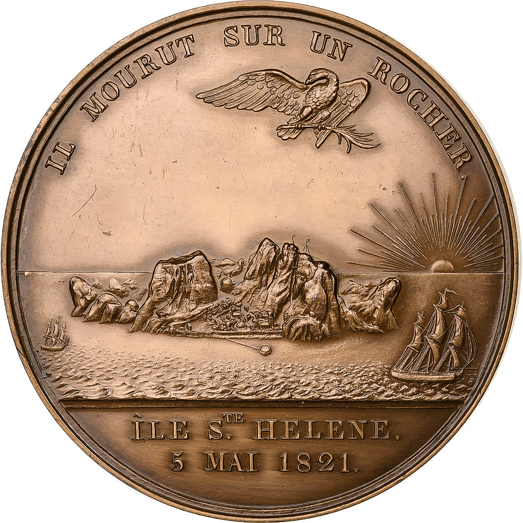 Frankrijk, Medaille, Napoleon I, Death of Napoleon I at Saint Helena, n.d.