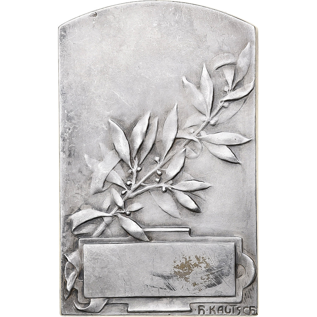 Frankrijk, Plaque, n.d., Silvered bronze, Kautsch, ZF+