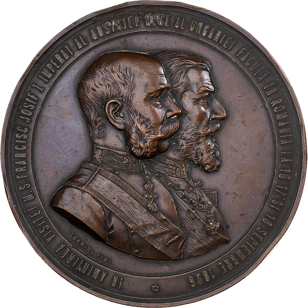Roumanie, Médaille, Carol I, Visite de l'Empereur François-Joseph en Roumanie