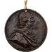 France, Medal, Gian Lorenzo Bernini, 1674, Bronze, Cheron, EF(40-45)