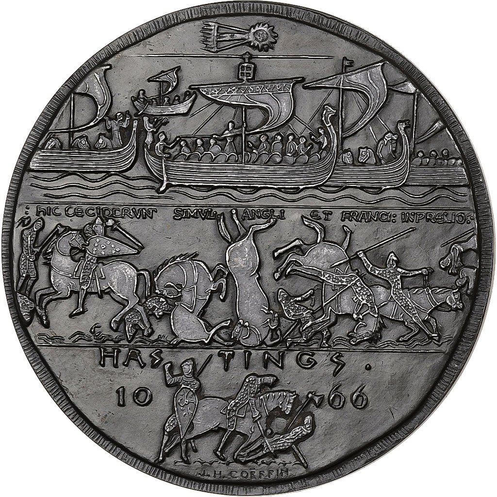 France, Medal, Bataille d'Hastings, n.d. (1967), Copper, MS(60-62)