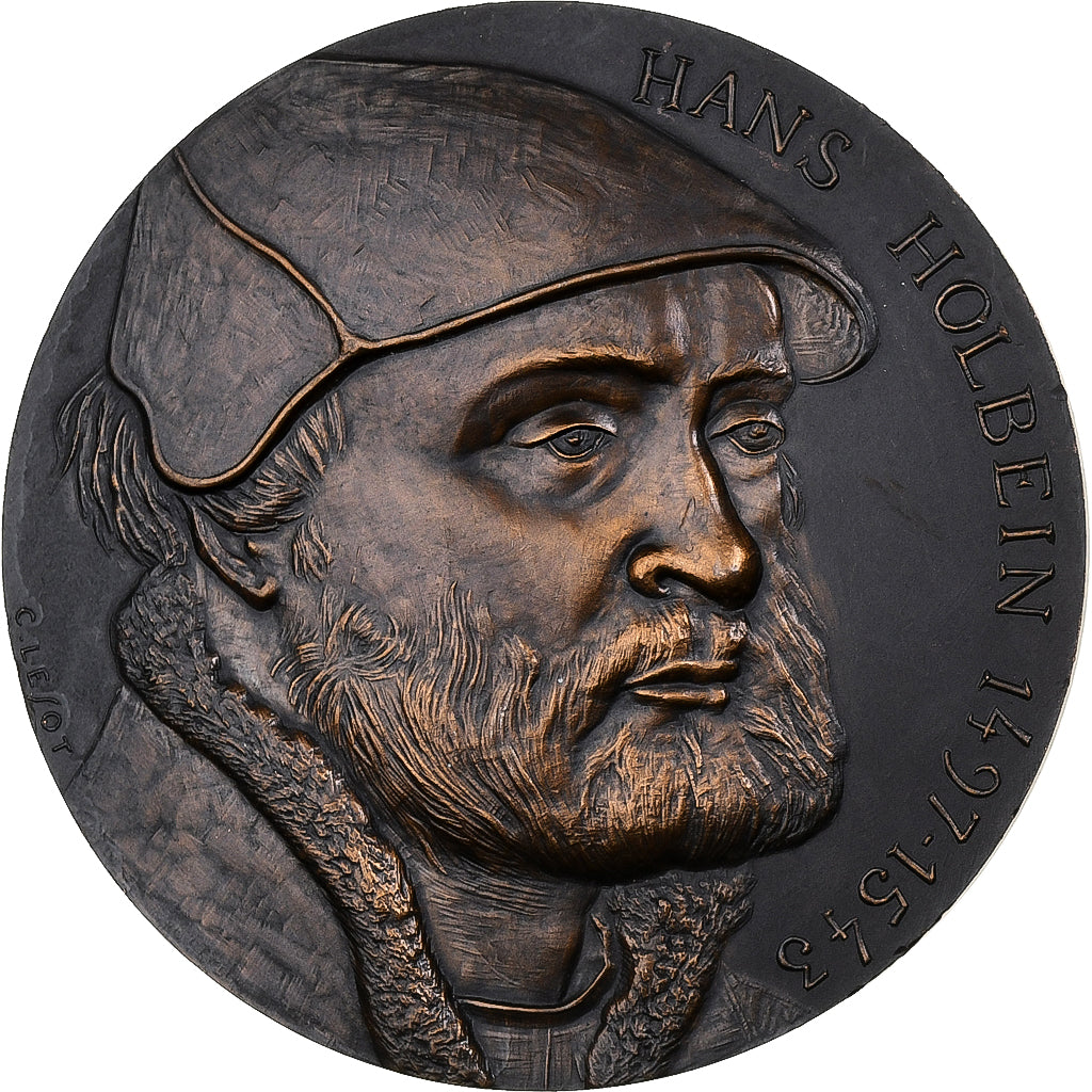 Francia, medalla, Hans Holbein le Jeune, n.d. (1967), Bronce, Lesot, EBC+