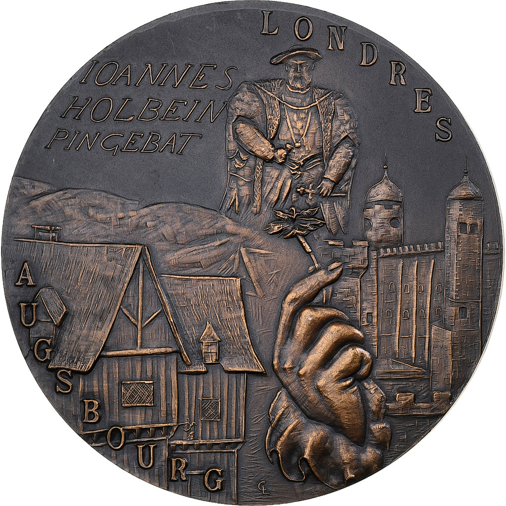 Francia, medalla, Hans Holbein le Jeune, n.d. (1967), Bronce, Lesot, EBC+