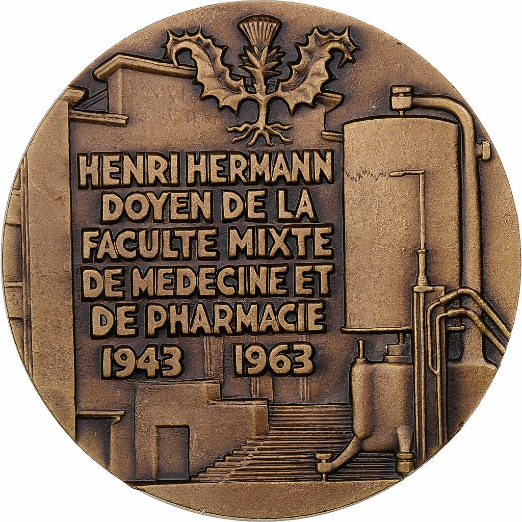 France, Médaille, Henri Hermann, Doyen de la Faculté de Médecine de Lyon
