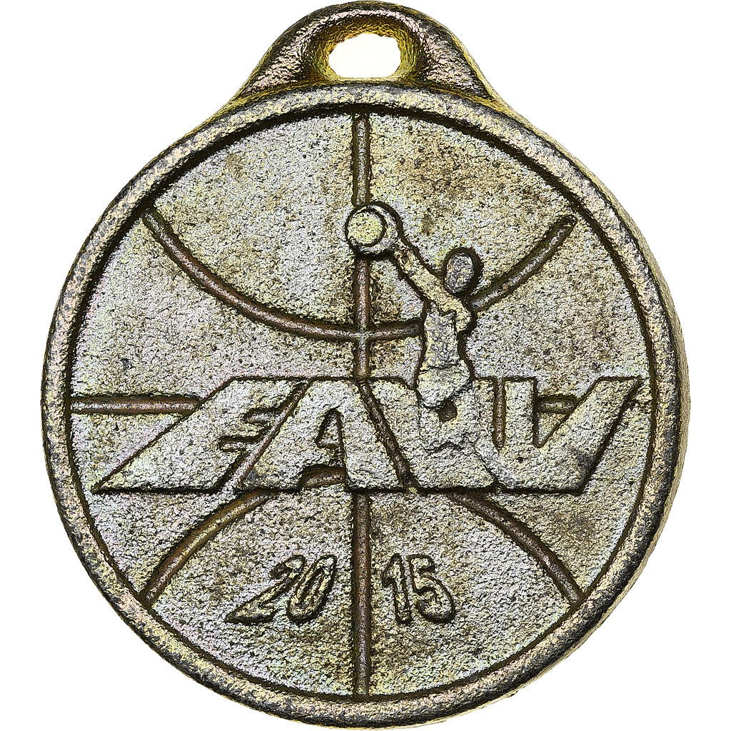France, Médaille, Basket, EAVV, Fonte Ardenaise, 2015, Laiton, SUP