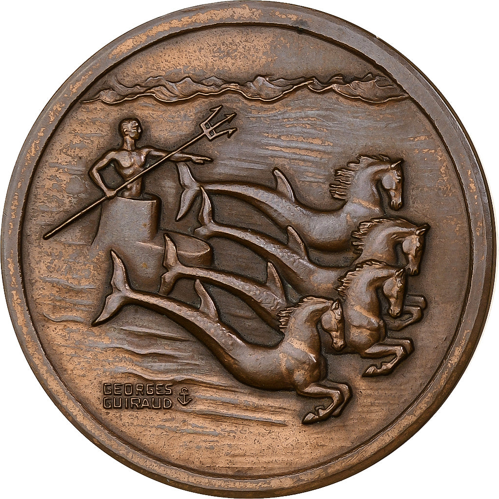 France, Médaille, Neptune, Sous-Marins, n.d. (1979), Bronze, SUP+, Guiraud
