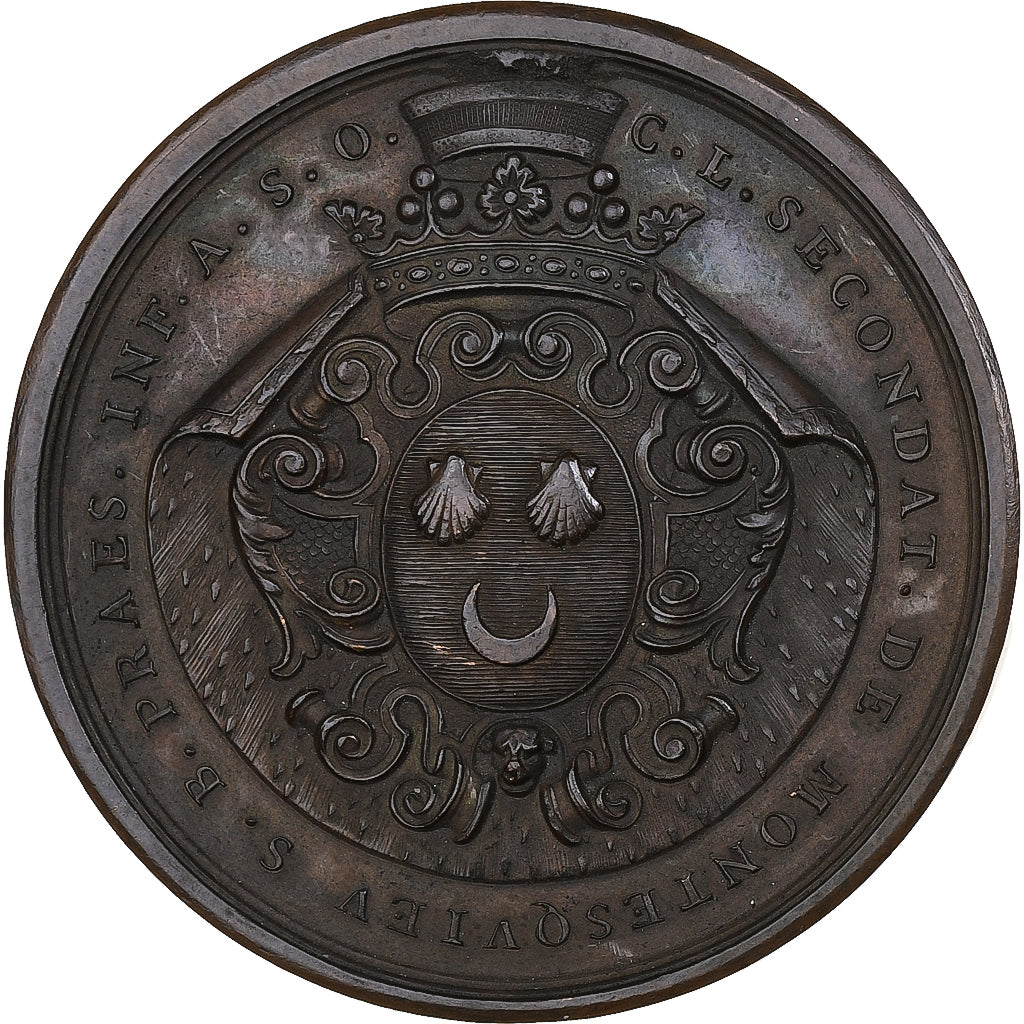 France, Médaille, Montesquieu, Prix de l'Académie de Bordeaux, n.d., Bronze