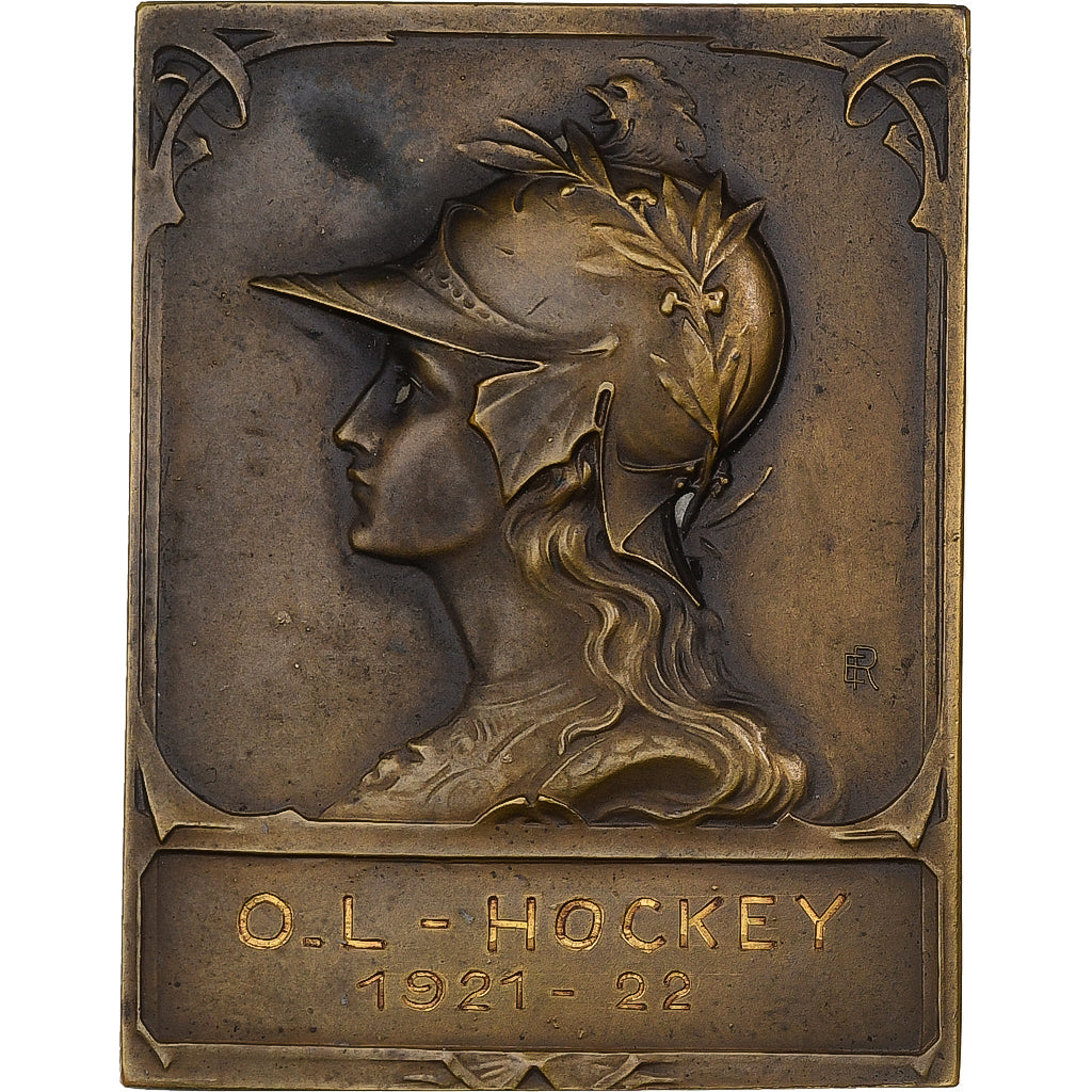 Francia, Plaquette, Marianne casquée, 1922, Bronce, EBC+