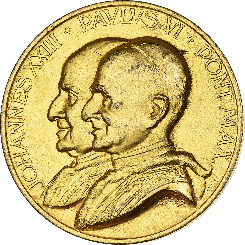 Vaticano, medaglia, Concile Oecuménique Vatican II, n.d., Bronzo dorato, Affer