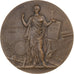 France, Médaille, Instruction Publique, Cours d'Adultes, Nièvre, 1904, Bronze