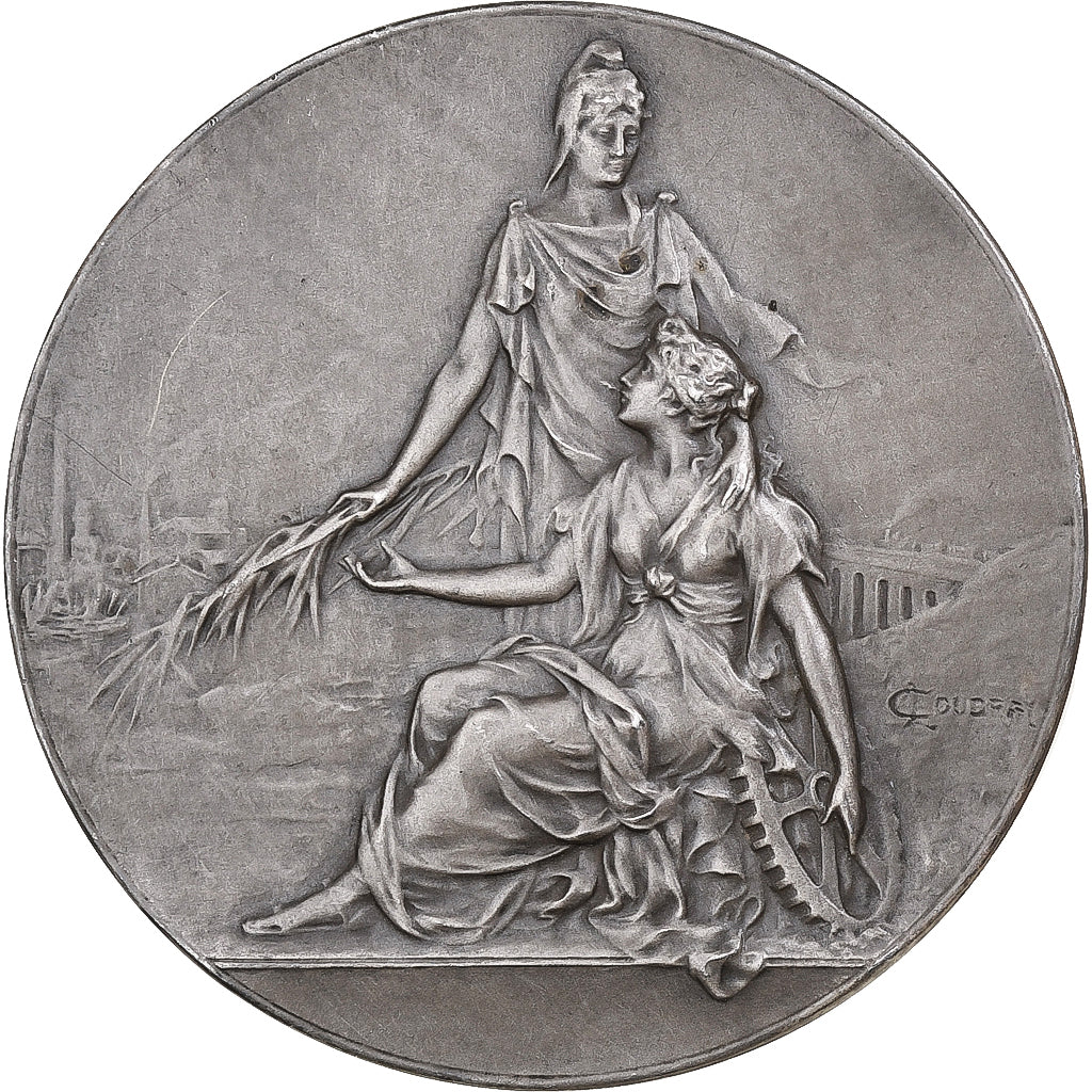 Francia, medalla, Constructeurs en Ciment Armé de France, 1949, Bronce