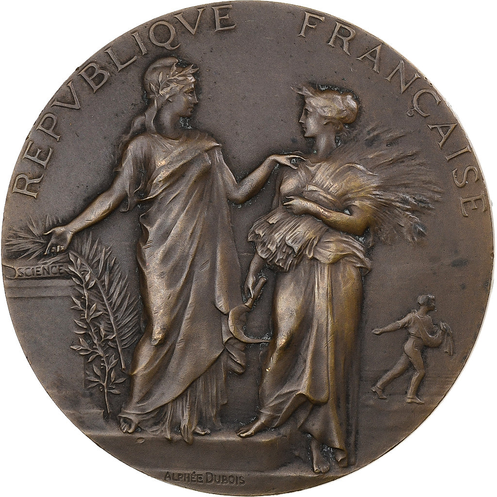 France, Medal, Concours Régional Agricole, Nevers, 1902, Bronze, Dubois.A