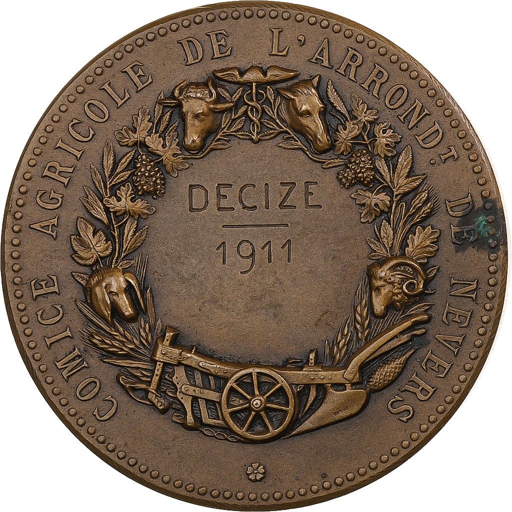 Frankrijk, Medaille, Comice Agricole de l'Arrondissement de Nevers, 1911