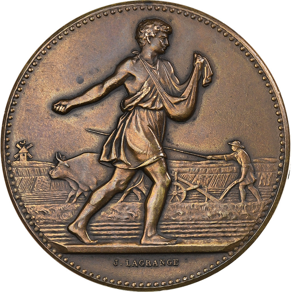 Francia, medalla, Comice Agricole de l'Arrondissement de Nevers, 1902, Bronce