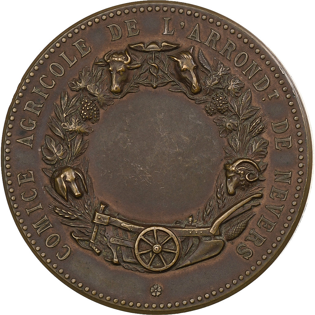 Francja, medal, Comice Agricole de l'Arrondissement de Nevers, n.d., Brązowy