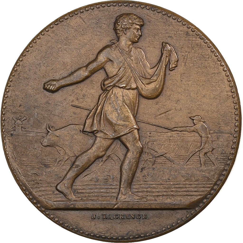 Francja, medal, Comice Agricole de l'Arrondissement de Nevers, 1919, Brązowy