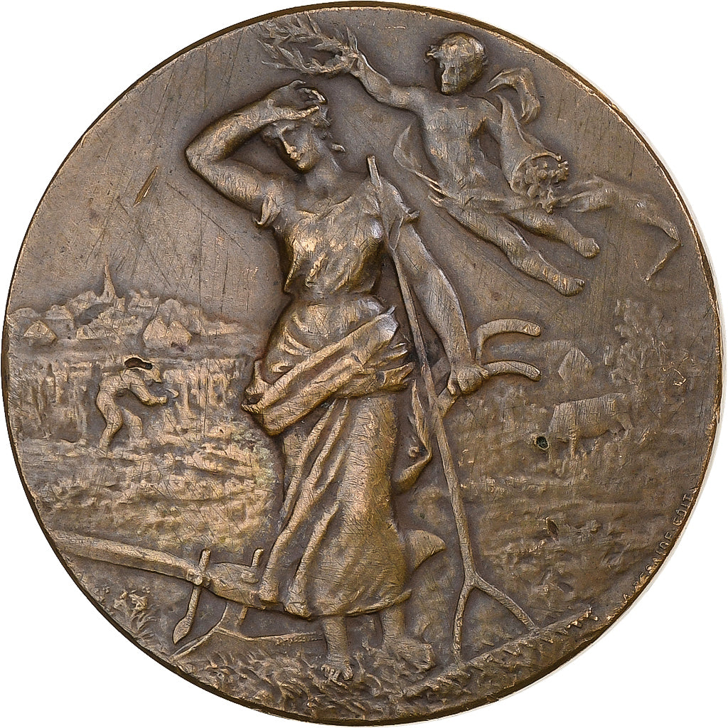 Francja, medal, Médaille du Mérite Agricole, n.d., Brązowy, AU(55-58)