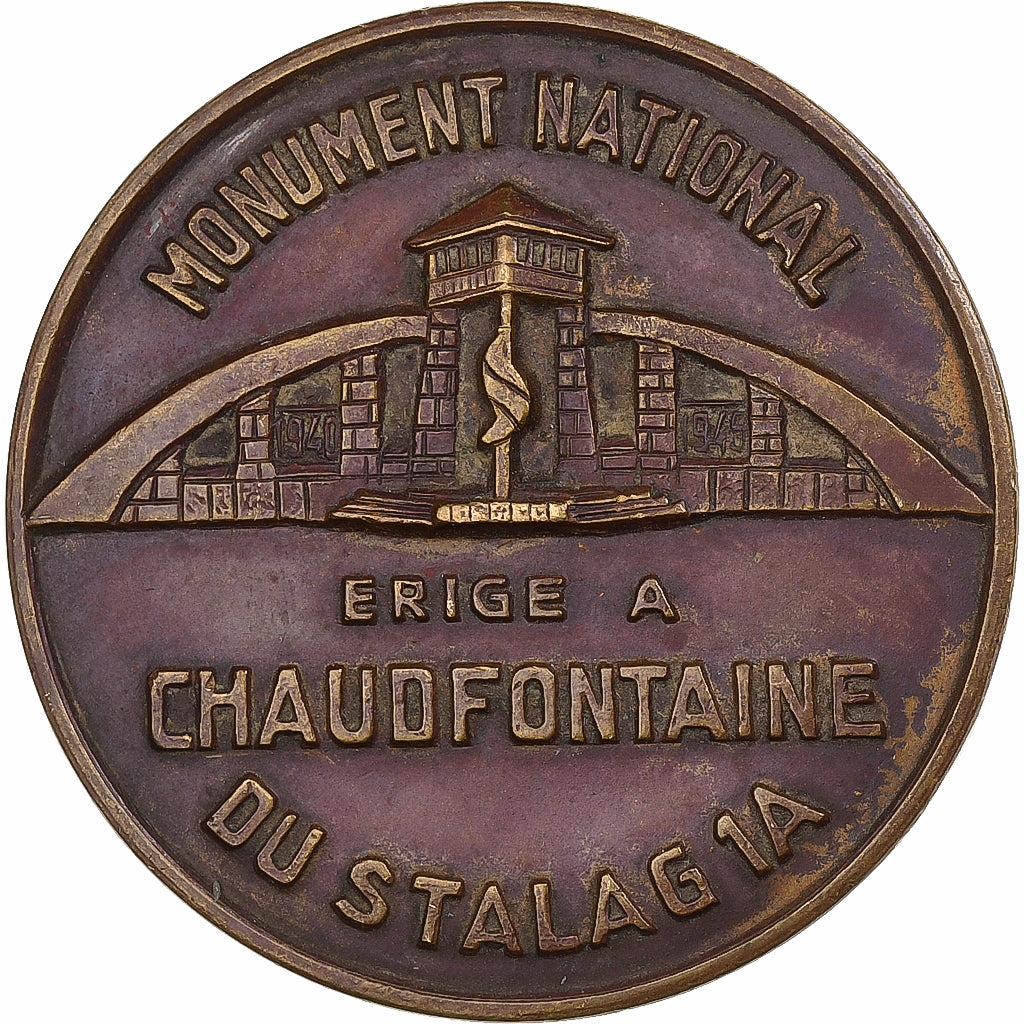 Belgia, medal, Monument national du Stalag 1A à Chaudfontaine, 1963, Miedź