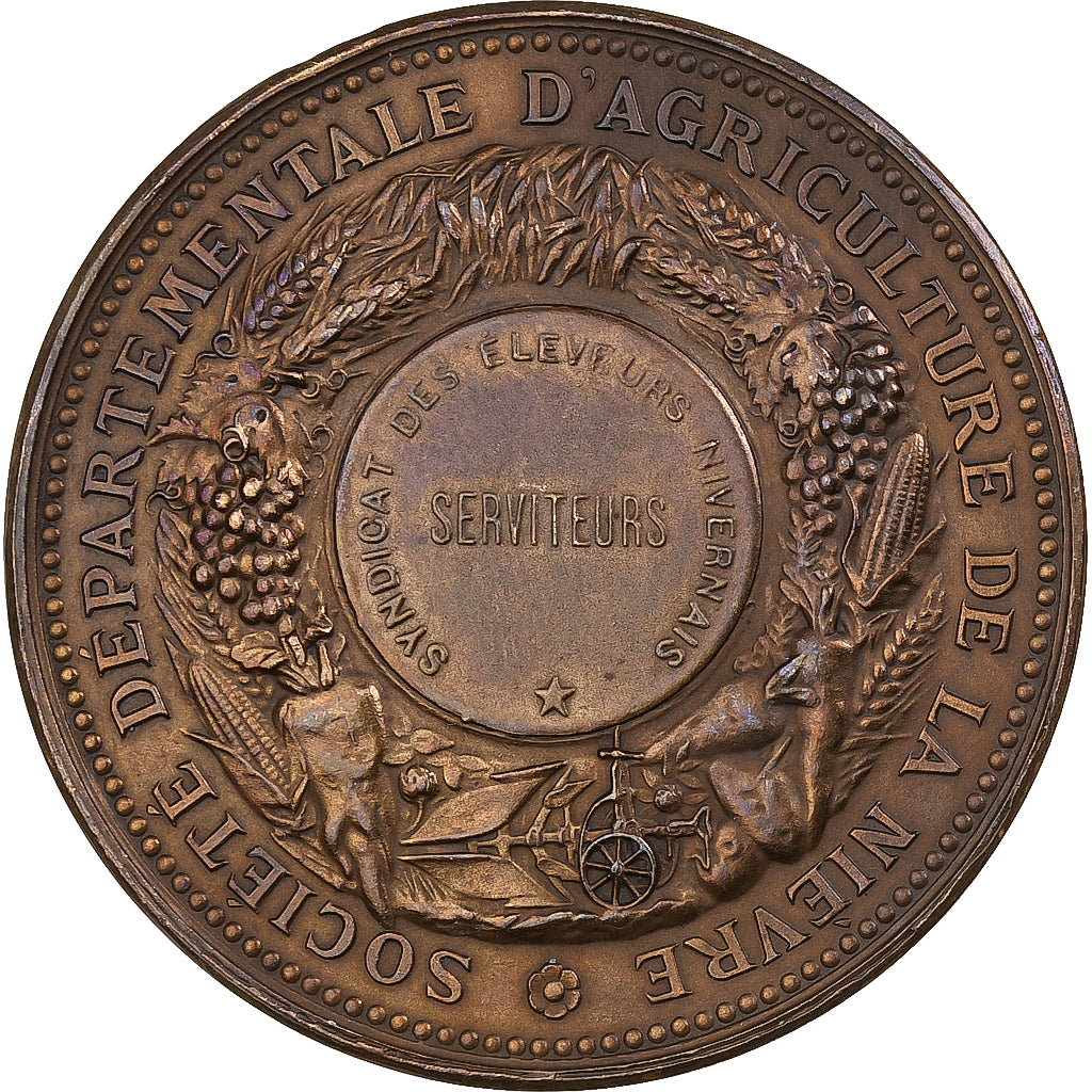 Francja, medal, Société Départementale d'Agriculture de la Nièvre, n.d.