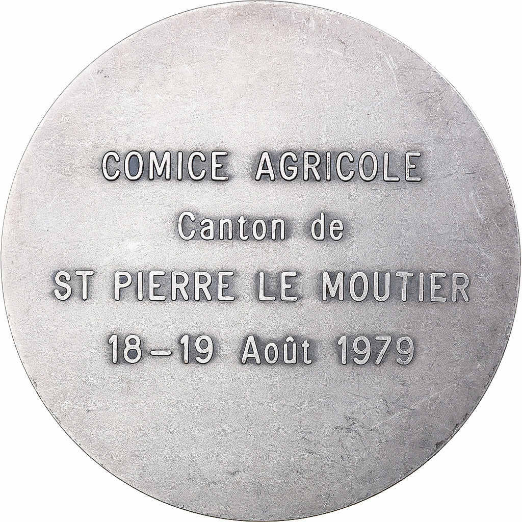 Francja, medal, Comice Agricole de Saint-Pierre-le-Moûtier, 1979, Brąz