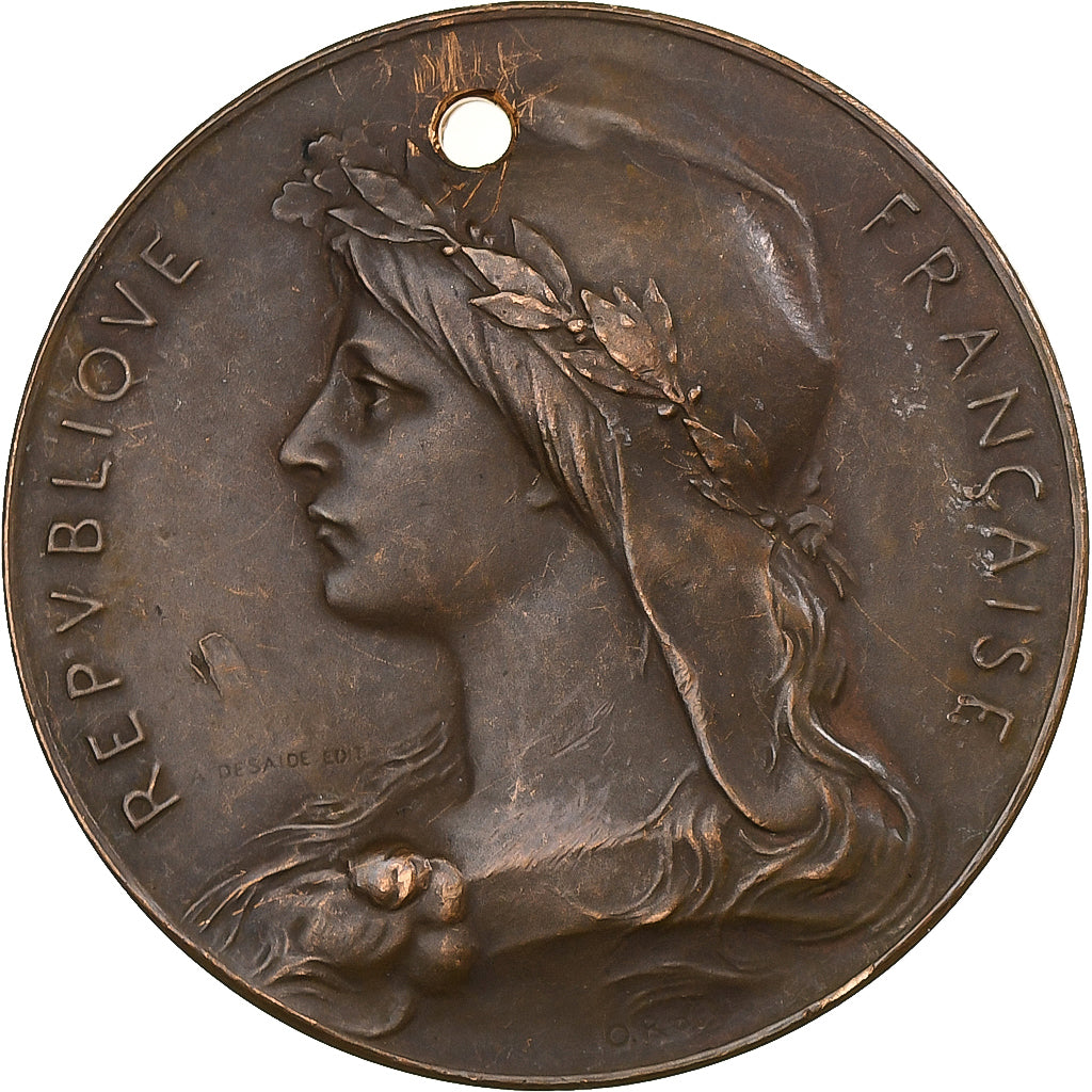 Francja, medal, Lendit Franc-Comtois, Lons-le-Saunier, 1897, Brązowy, Roty