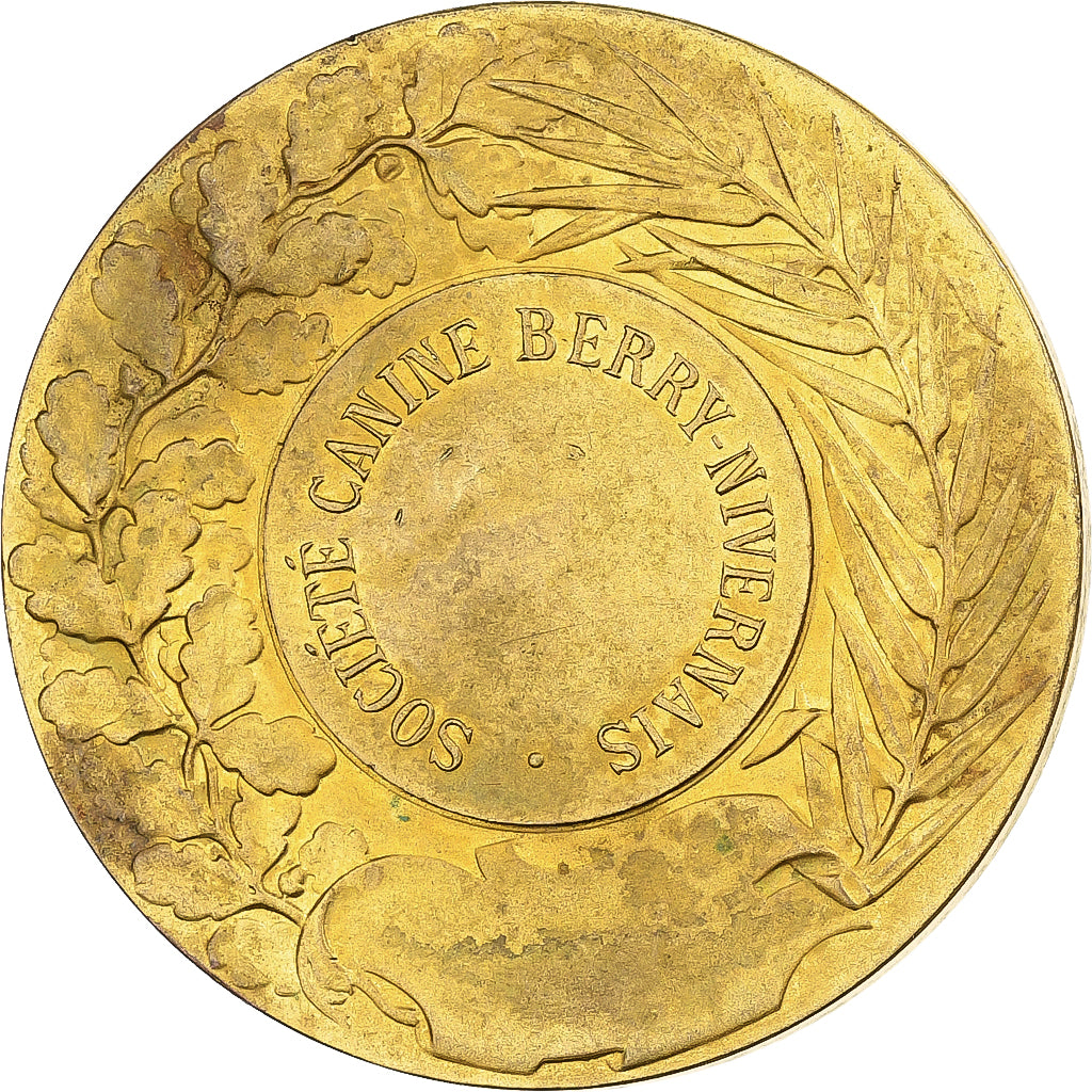 Francja, medal, Société Canine Berry-Nivernais, n.d., Pokryty brązem
