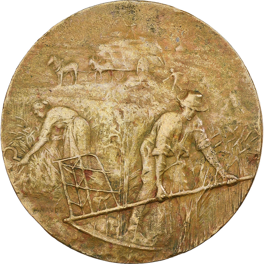 França, medalha, Comice Agricole de Clamecy, Nièvre, 1923, Bronze, Naudé