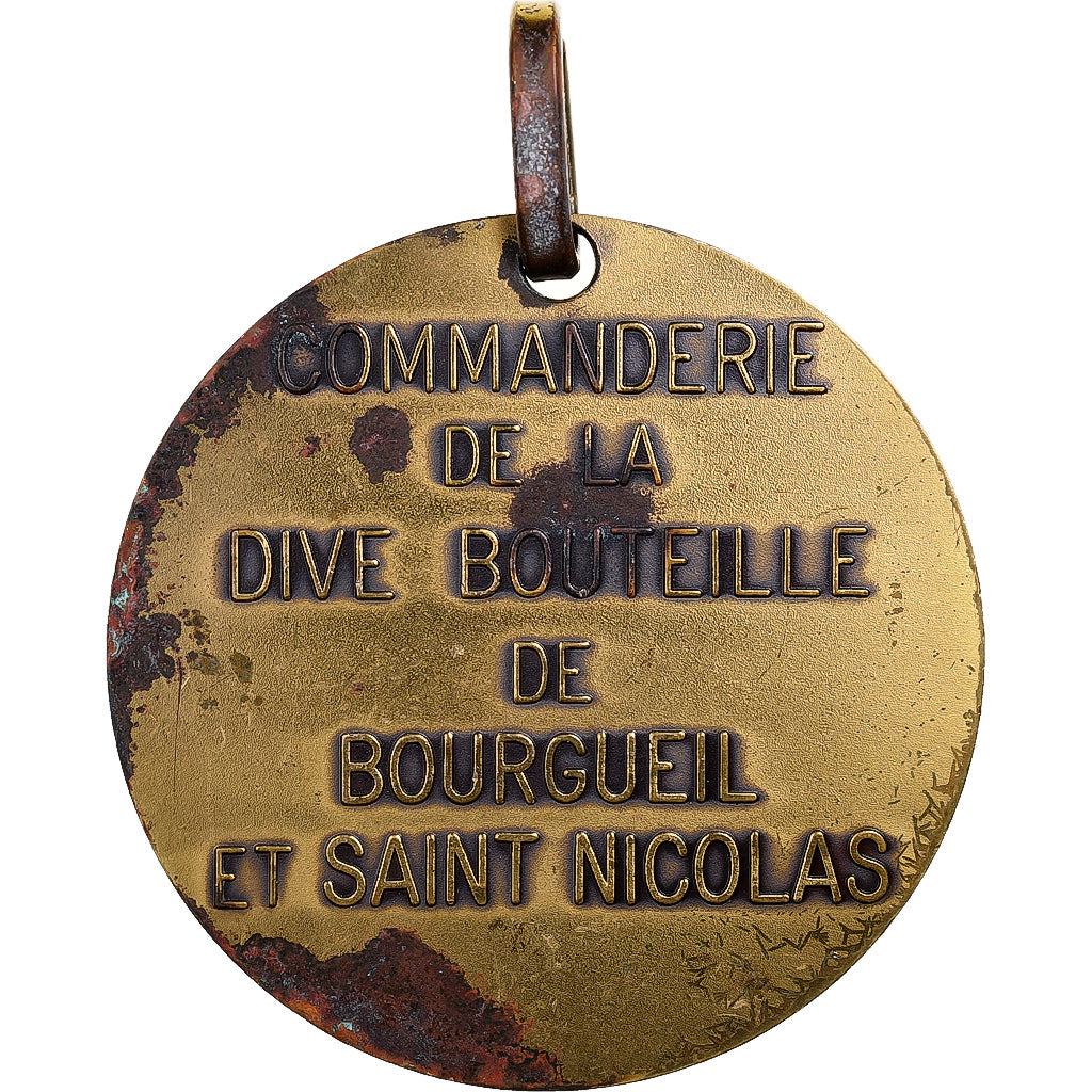 Francja, medal, Saint Vincent de Saragosse, patron des vignerons, n.d.