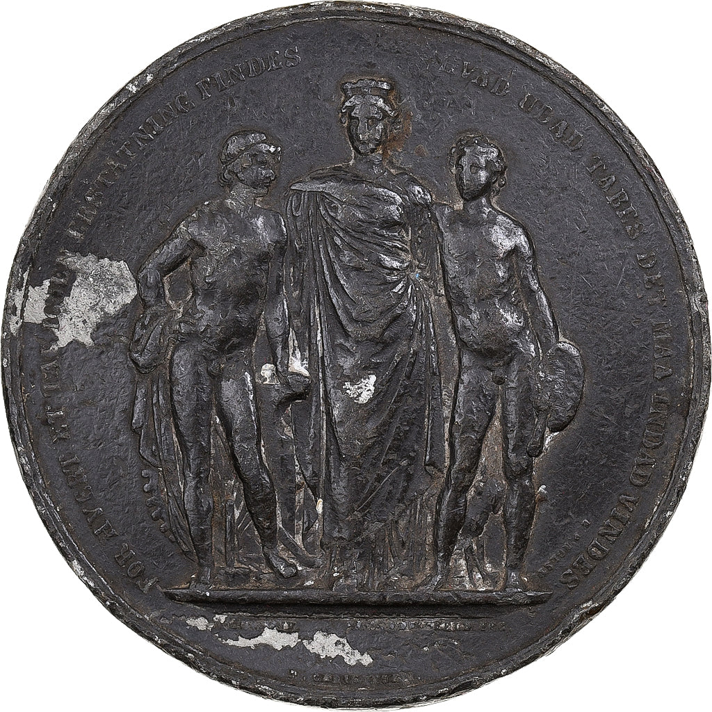 Denmark, Medal, Nordic Industry and Art Exhibition, Copenhagen, 1872, Tin