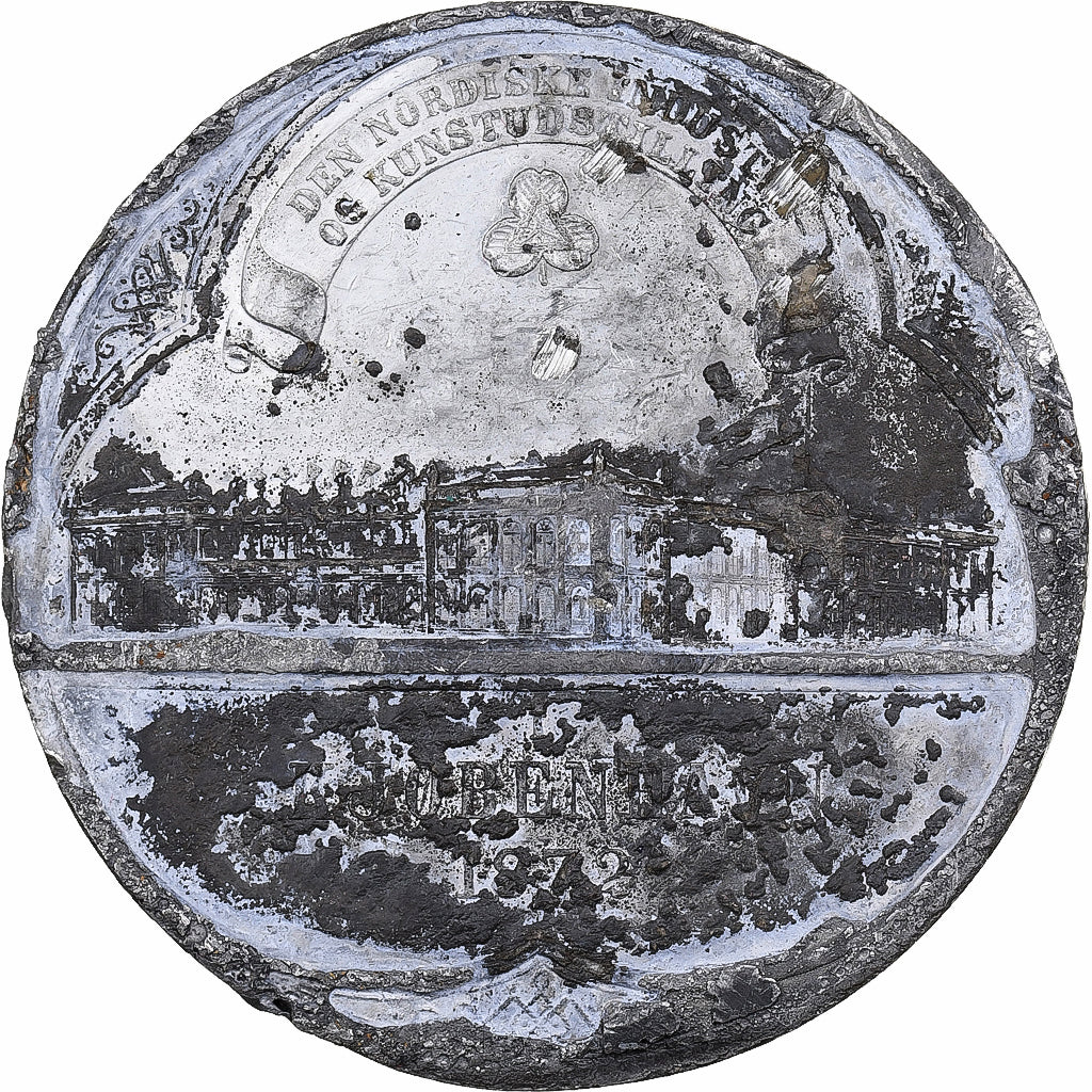 Denmark, Medal, Nordic Industry and Art Exhibition, Copenhagen, 1872, Tin