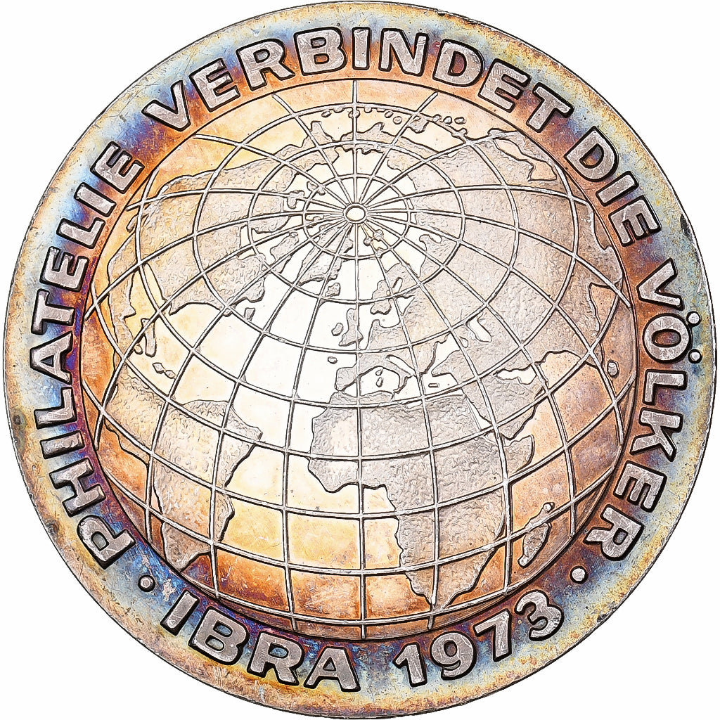 Germania, medaglia, International Stamp Exhibition, Munich, 1973, Argento, FS