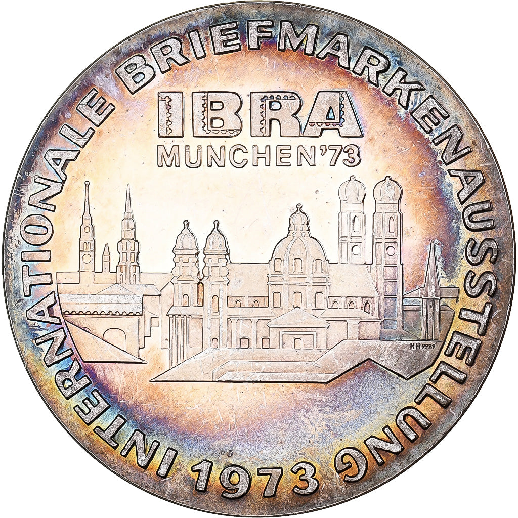 Germania, medaglia, International Stamp Exhibition, Munich, 1973, Argento, FS