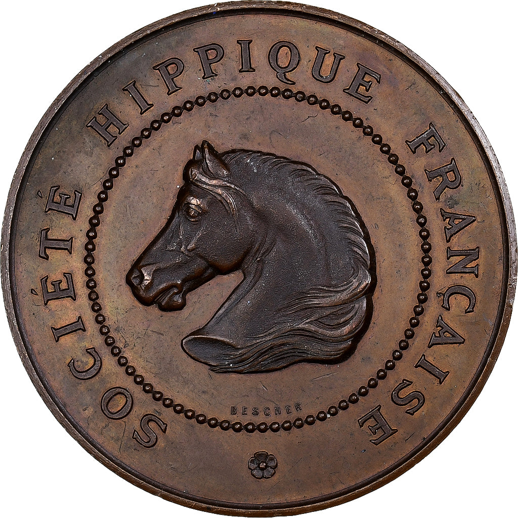 France, Medal, Société Hippique Française, 1882, Bronze, Bescher, AU(55-58)