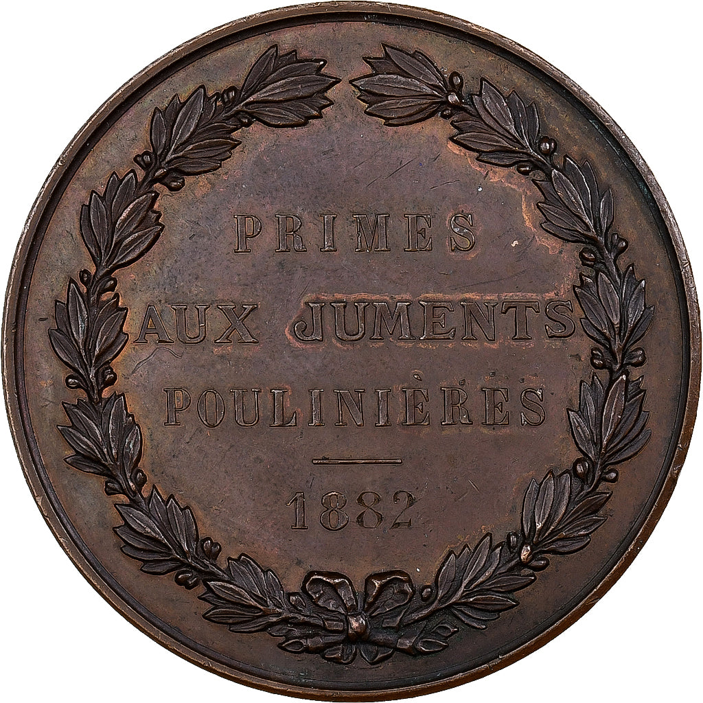 France, Medal, Société Hippique Française, 1882, Bronze, Bescher, AU(55-58)
