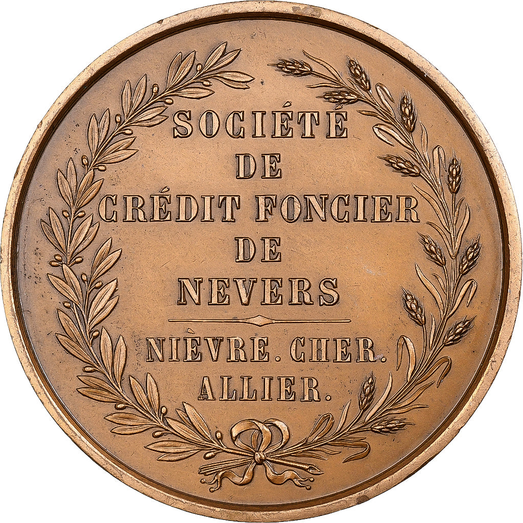 Francja, medal, Crédit Foncier de Nevers - Nièvre, Cher, Allier, n.d. (1966)