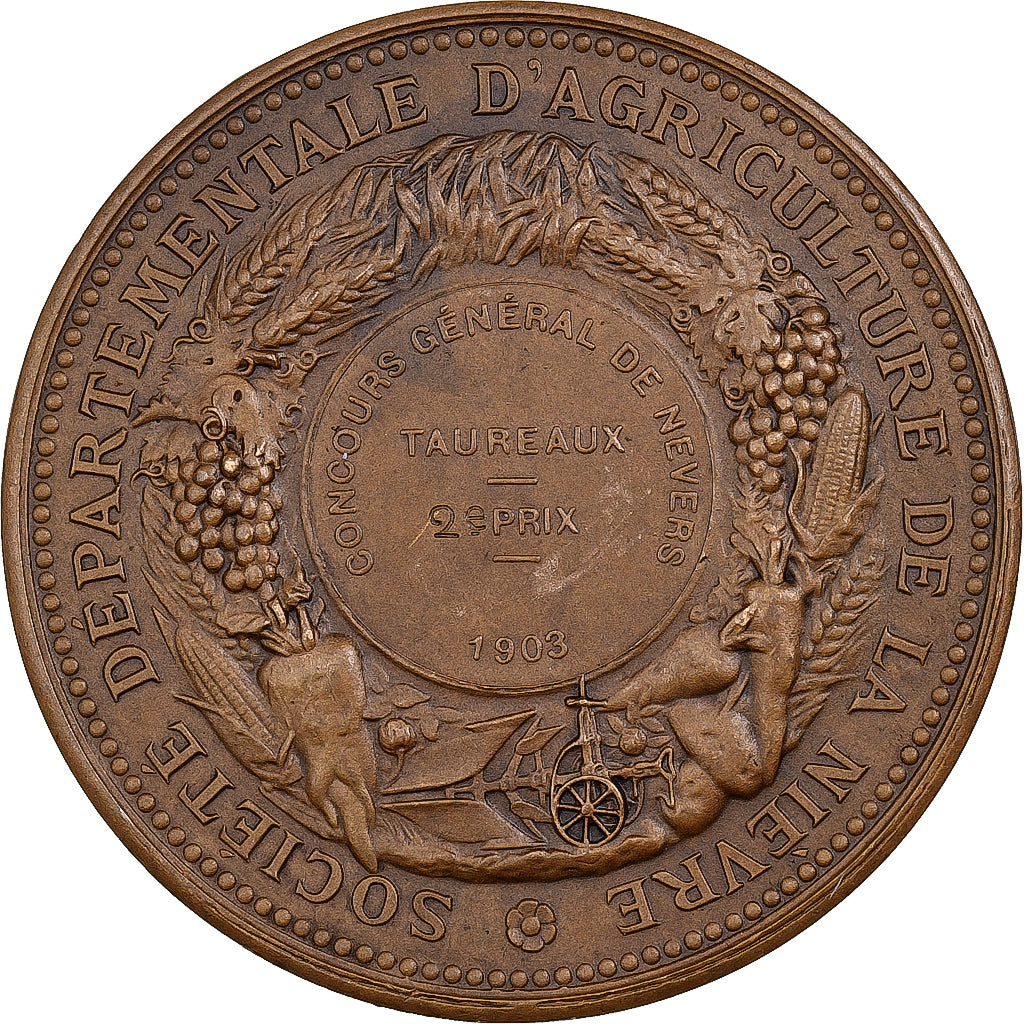 Francja, medal, Agriculture, Concours général de Nevers, Nièvre, 1903
