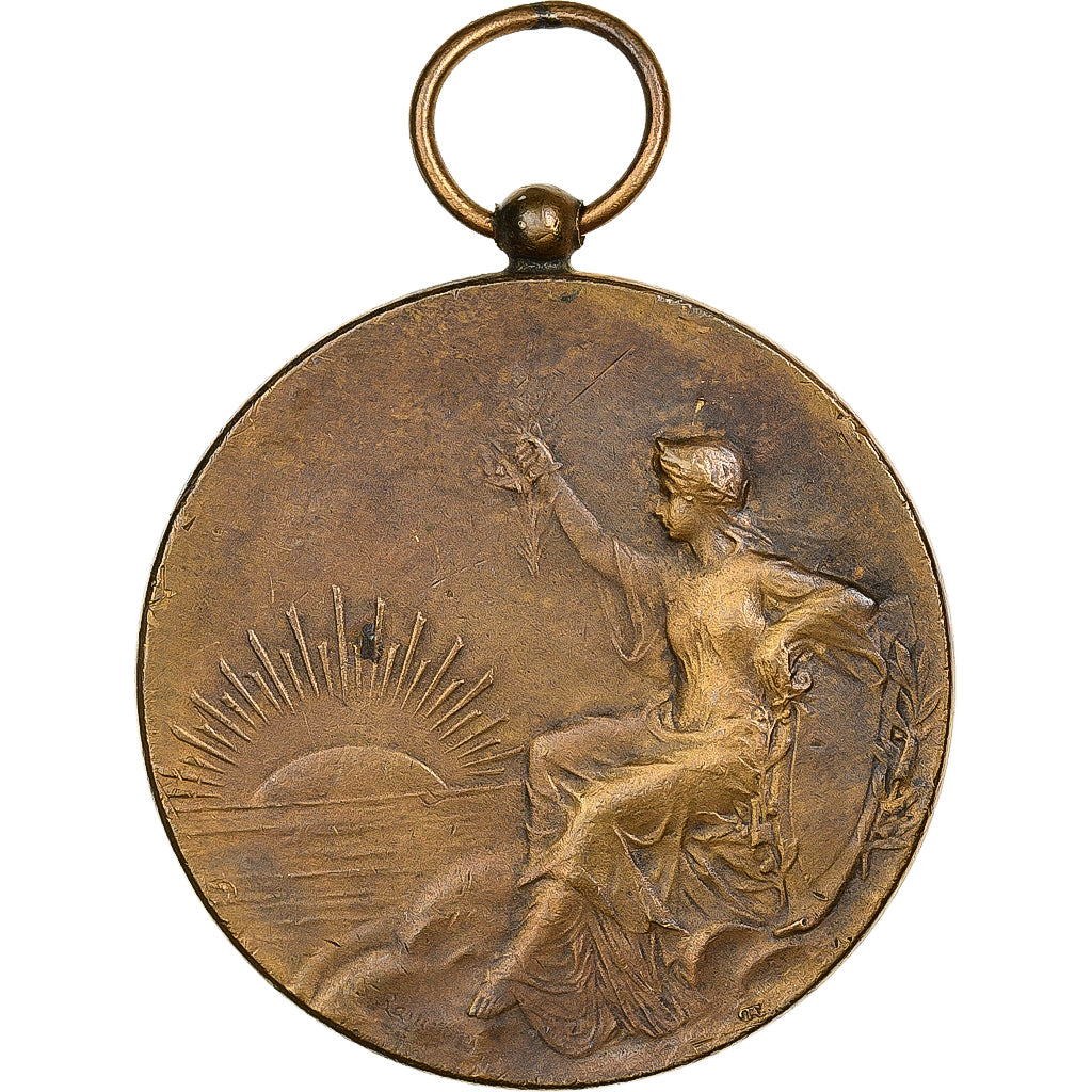 Francja, medal, Fête-Concours de l'Union Podensacaise, 1910, Brązowy
