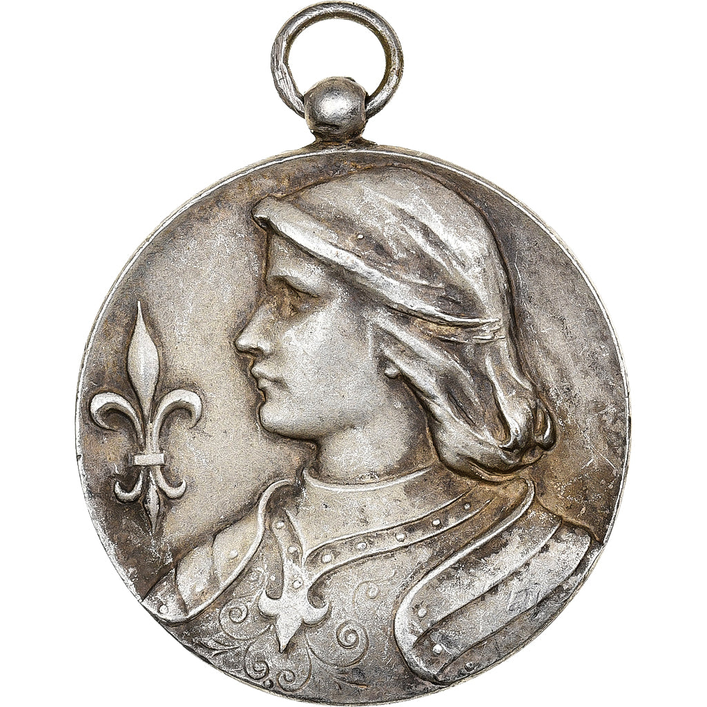 Francia, medaglia, Patronages Catholiques de la Gironde, 1913, Bronzo argentato