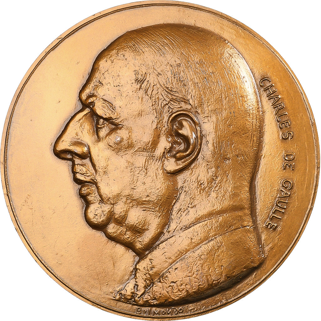 Francia, medaglia, Charles de Gaulle, Colombey-les-Deux-Églises, La Boisserie