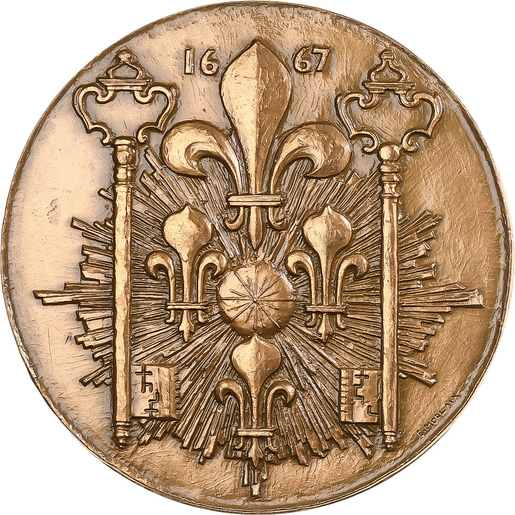 Francja, medal, Tricentenaire du rattachement de Lille à la France, n.d.