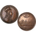 França, medalha, Luís XIV, Sacre à Reims, n.d., Bronze, Molart, Uniface