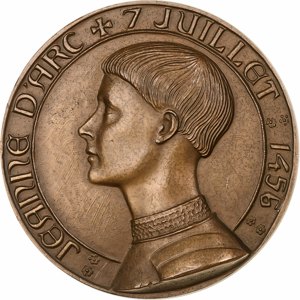 France, Medal, Jeanne d'Arc, n.d. (1973), Bronze, Coeffin, MS(60-62)