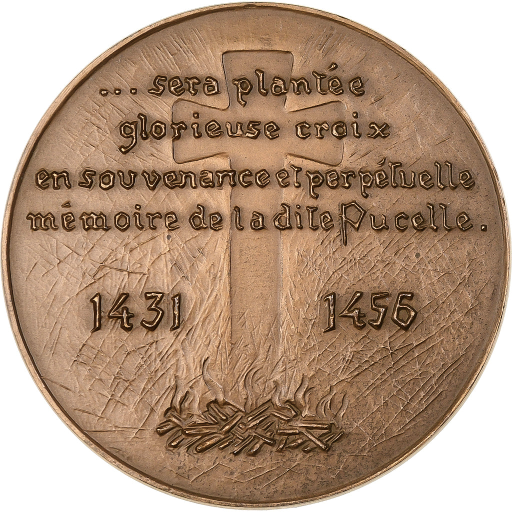 France, Medal, Jeanne d'Arc, n.d. (1973), Bronze, Coeffin, MS(60-62)