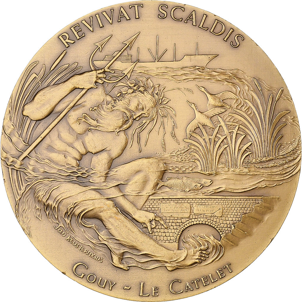Francia, medaglia, Revivat Scaldis, Gouy-Le Catelet, ESPA, n.d., Bronzo