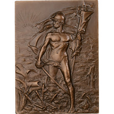 Francja, Plaquette, La France à Verdun, Le Poilu, n.d. (1976), Brązowy