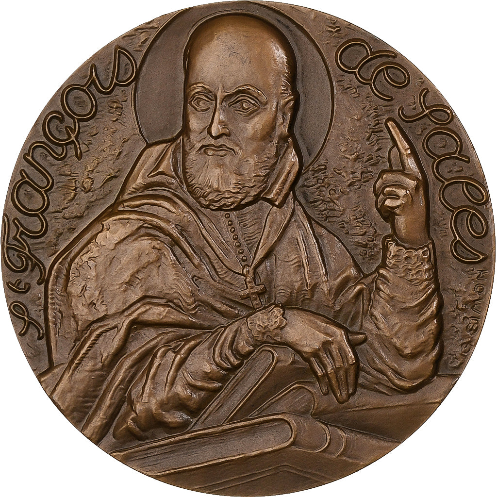 Francja, medal, François de Sales, Académie Florimontane, Annecy, n.d. (1976)